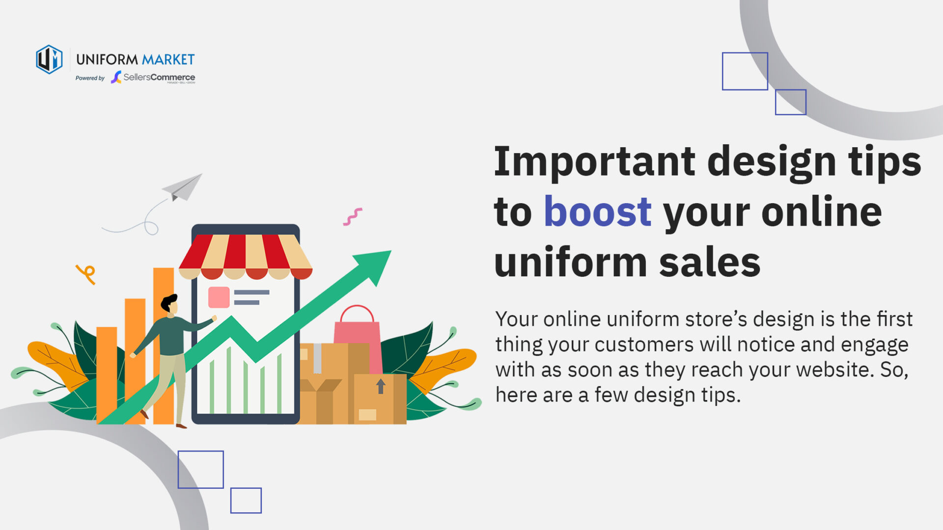 15 important design tips to boost your online uniform sales