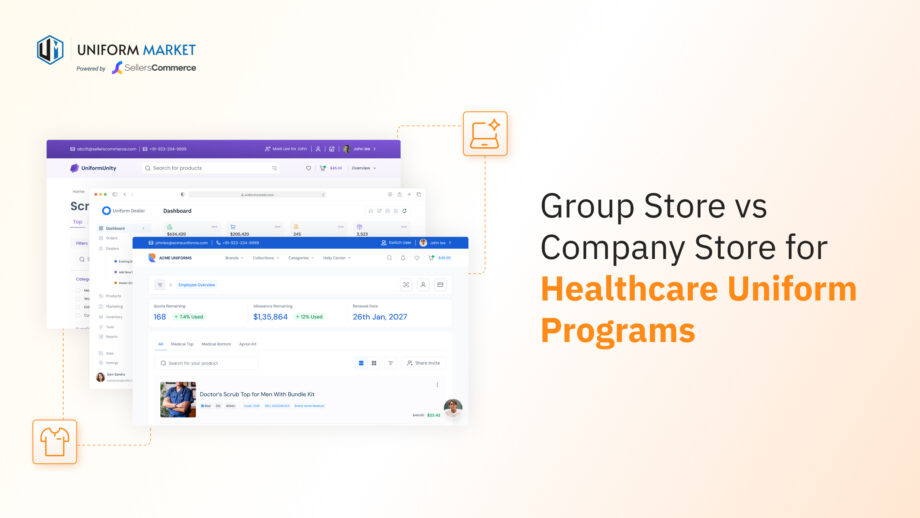 Group Store vs Company Store for Healthcare Uniform Programs feature image